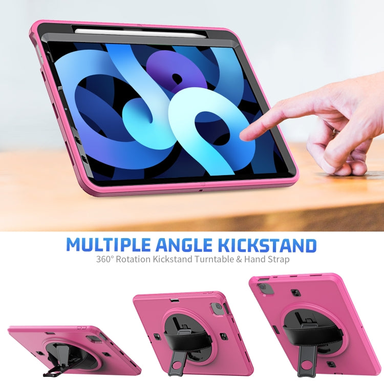 Shockproof TPU + PC Tablet Case with Holder & Pen Slot & Shoulder Strap For iPad iPad Air 2022 / 2020 10.9