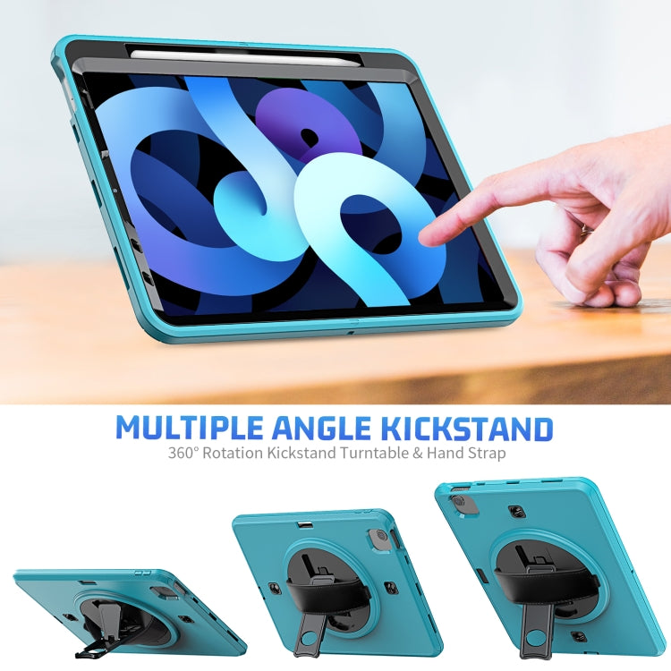 Shockproof TPU + PC Tablet Case with Holder & Pen Slot & Shoulder Strap For iPad iPad Air 2022 / 2020 10.9