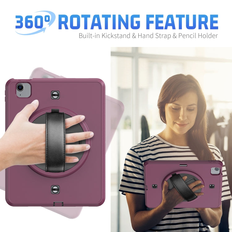 Shockproof TPU + PC Tablet Case with Holder & Pen Slot & Shoulder Strap For iPad iPad Air 2022 / 2020 10.9