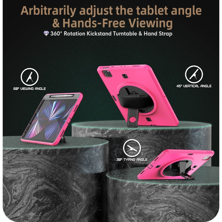 For iPad Pro 11 2022 / 2021 Shockproof TPU + PC Tablet Case with Holder & Pen Slot & Shoulder Strap