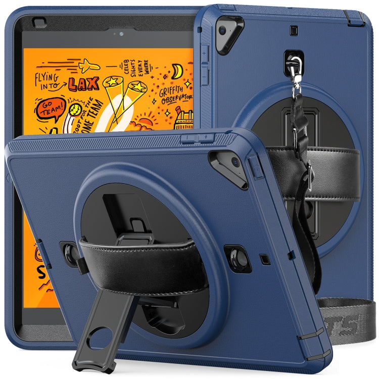 Shockproof TPU + PC Tablet Case with Holder & Pen Slot & Shoulder Strap For iPad mini 2019 / mini 4