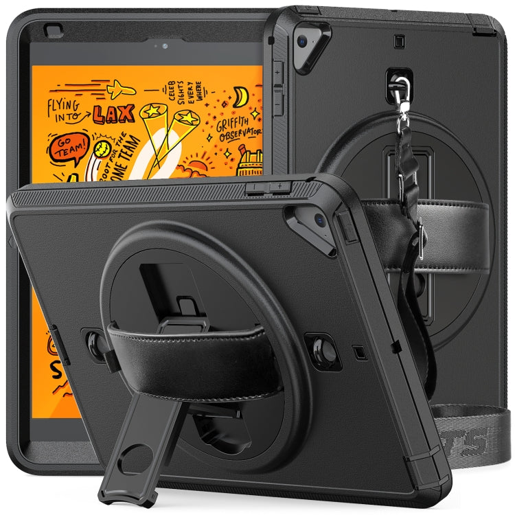 Shockproof TPU + PC Tablet Case with Holder & Pen Slot & Shoulder Strap For iPad mini 2019 / mini 4