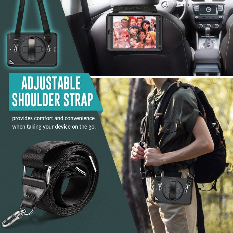 Shockproof TPU + PC Tablet Case with Holder & Pen Slot & Shoulder Strap For iPad mini 2019 / mini 4