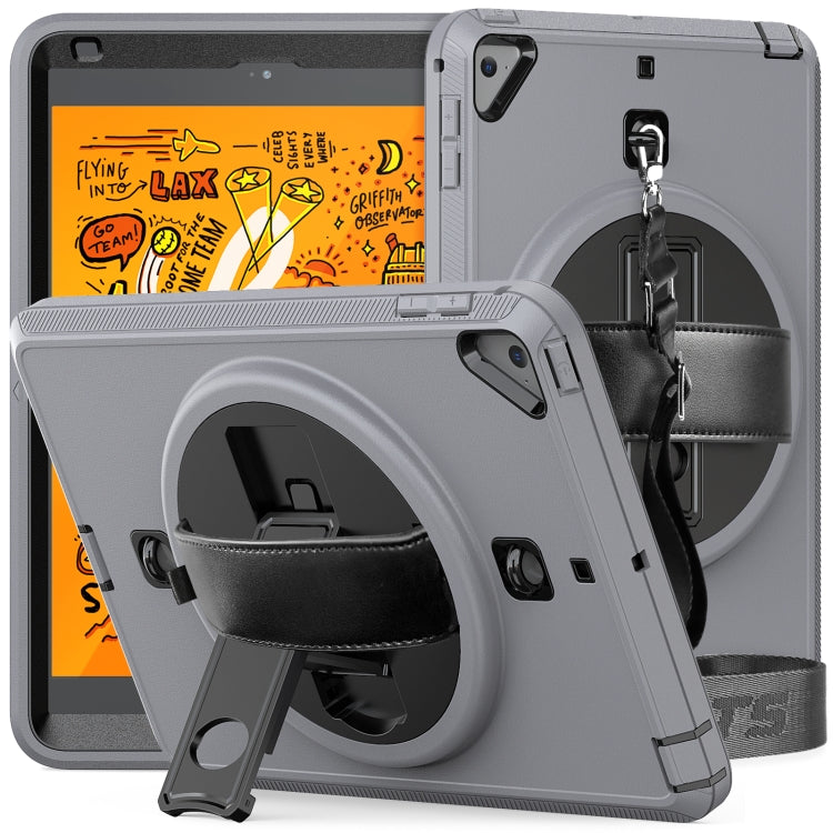 Shockproof TPU + PC Tablet Case with Holder & Pen Slot & Shoulder Strap For iPad mini 2019 / mini 4