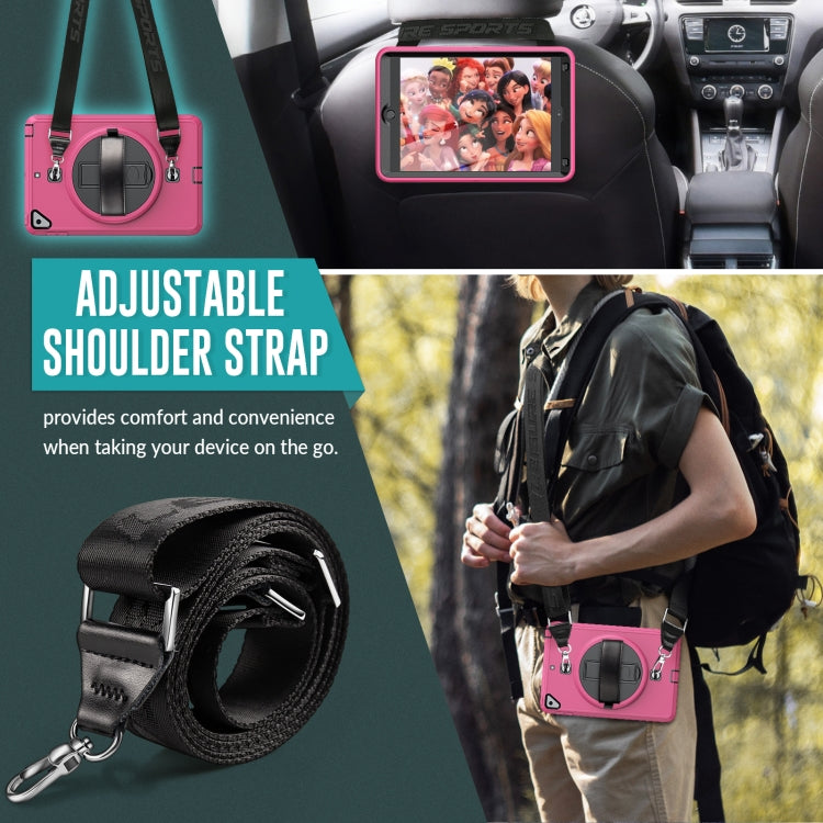 Shockproof TPU + PC Tablet Case with Holder & Pen Slot & Shoulder Strap For iPad mini 2019 / mini 4