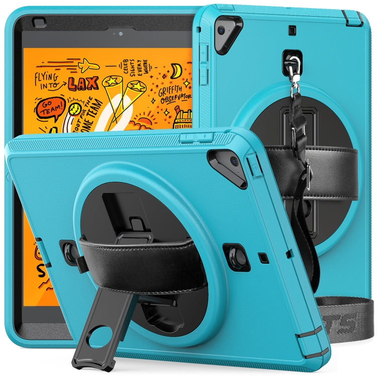 Shockproof TPU + PC Tablet Case with Holder & Pen Slot & Shoulder Strap For iPad mini 2019 / mini 4