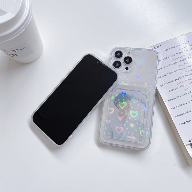 For iPhone 11 Pro Max Laser Love-heart TPU Phone Case