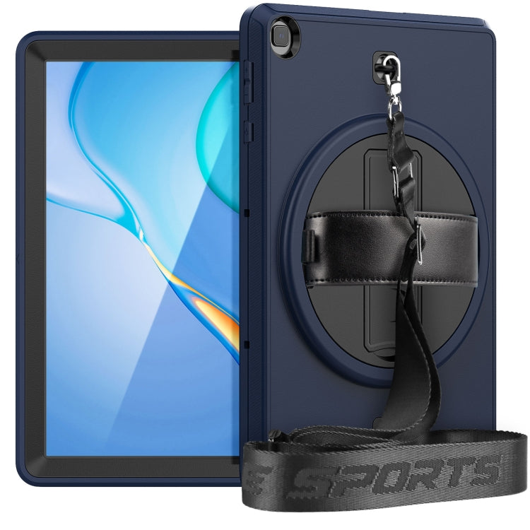 For Huawei Matepad T 10 / T 10S Shockproof TPU + PC Tablet Case with Holder & Pen Slot & Shoulder Strap
