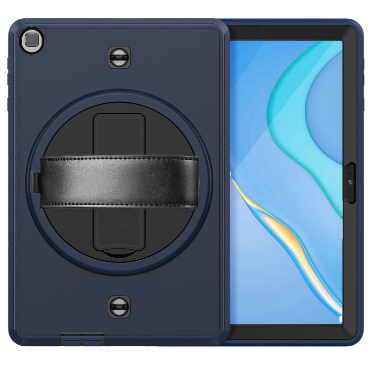For Huawei Matepad T 10 / T 10S Shockproof TPU + PC Tablet Case with Holder & Pen Slot & Shoulder Strap