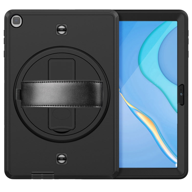 For Huawei Matepad T 10 / T 10S Shockproof TPU + PC Tablet Case with Holder & Pen Slot & Shoulder Strap