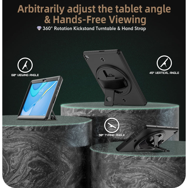 For Huawei Matepad T 10 / T 10S Shockproof TPU + PC Tablet Case with Holder & Pen Slot & Shoulder Strap