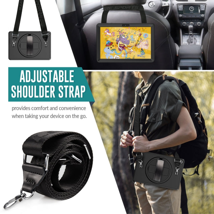 For Huawei Matepad T 10 / T 10S Shockproof TPU + PC Tablet Case with Holder & Pen Slot & Shoulder Strap