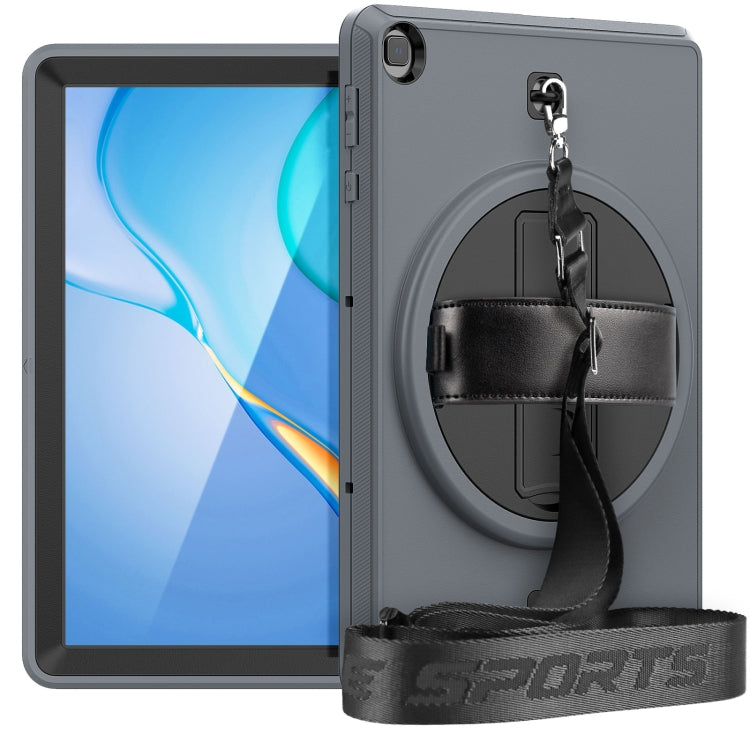 For Huawei Matepad T 10 / T 10S Shockproof TPU + PC Tablet Case with Holder & Pen Slot & Shoulder Strap