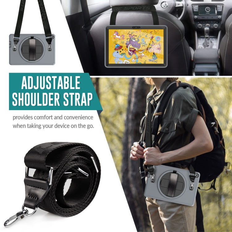 For Huawei Matepad T 10 / T 10S Shockproof TPU + PC Tablet Case with Holder & Pen Slot & Shoulder Strap