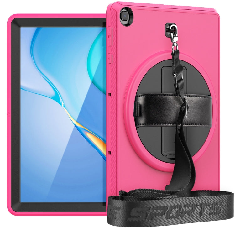For Huawei Matepad T 10 / T 10S Shockproof TPU + PC Tablet Case with Holder & Pen Slot & Shoulder Strap