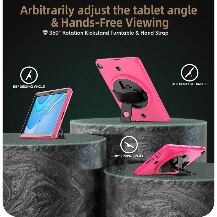 For Huawei Matepad T 10 / T 10S Shockproof TPU + PC Tablet Case with Holder & Pen Slot & Shoulder Strap