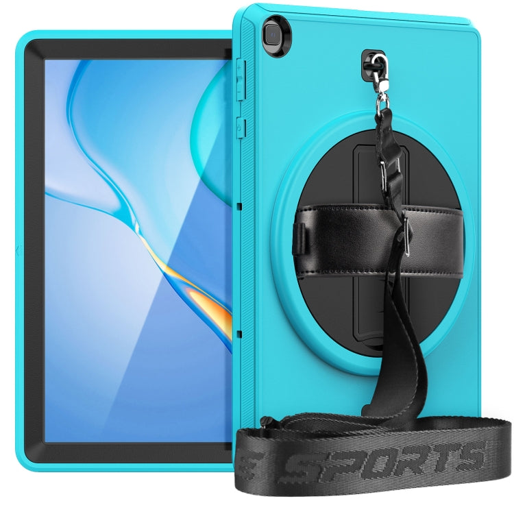 For Huawei Matepad T 10 / T 10S Shockproof TPU + PC Tablet Case with Holder & Pen Slot & Shoulder Strap