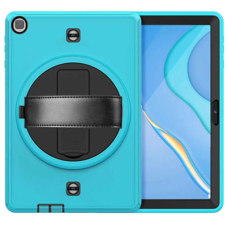 For Huawei Matepad T 10 / T 10S Shockproof TPU + PC Tablet Case with Holder & Pen Slot & Shoulder Strap