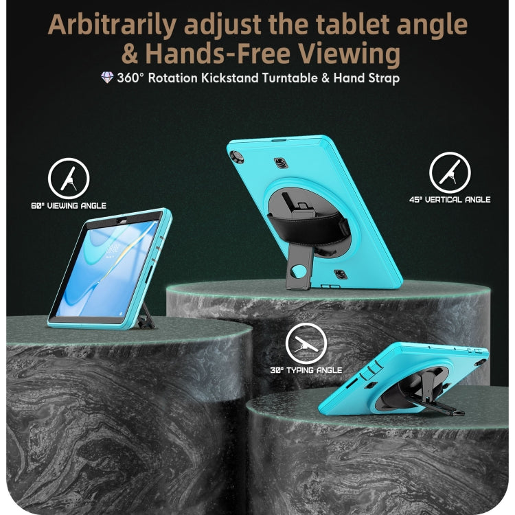 For Huawei Matepad T 10 / T 10S Shockproof TPU + PC Tablet Case with Holder & Pen Slot & Shoulder Strap