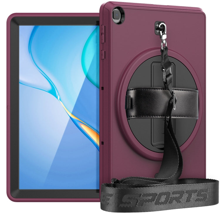 For Huawei Matepad T 10 / T 10S Shockproof TPU + PC Tablet Case with Holder & Pen Slot & Shoulder Strap