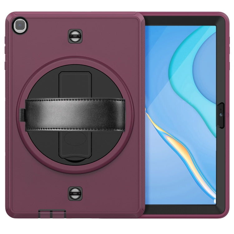 For Huawei Matepad T 10 / T 10S Shockproof TPU + PC Tablet Case with Holder & Pen Slot & Shoulder Strap