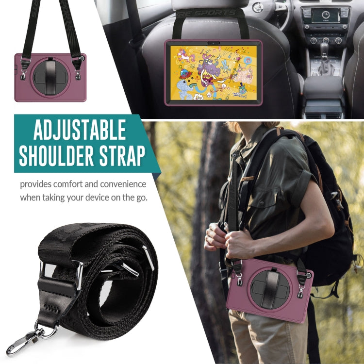 For Huawei Matepad T 10 / T 10S Shockproof TPU + PC Tablet Case with Holder & Pen Slot & Shoulder Strap