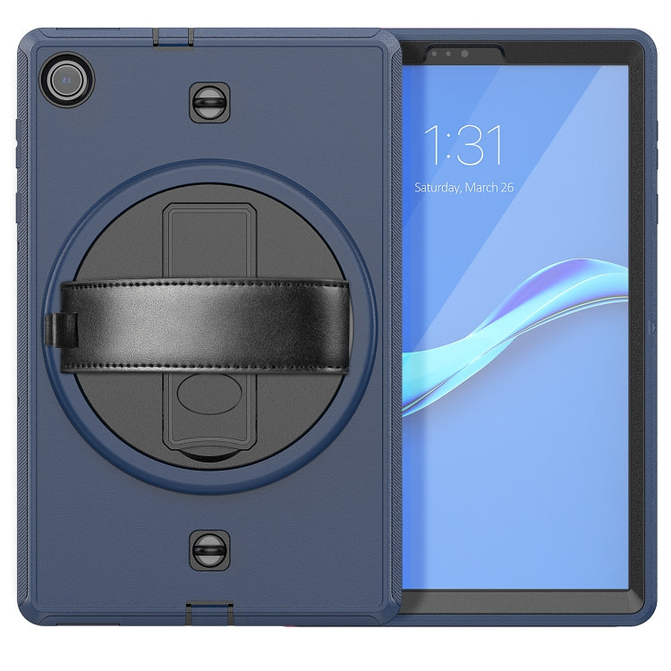 For Lenovo Tab M10 Plus X606F Shockproof TPU + PC Tablet Case with Holder & Pen Slot & Shoulder Strap
