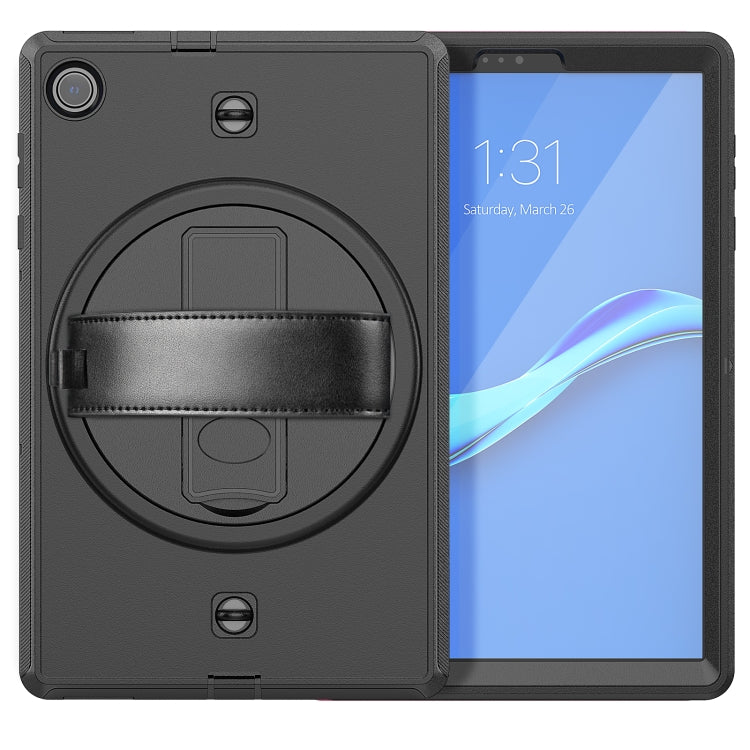 For Lenovo Tab M10 Plus X606F Shockproof TPU + PC Tablet Case with Holder & Pen Slot & Shoulder Strap