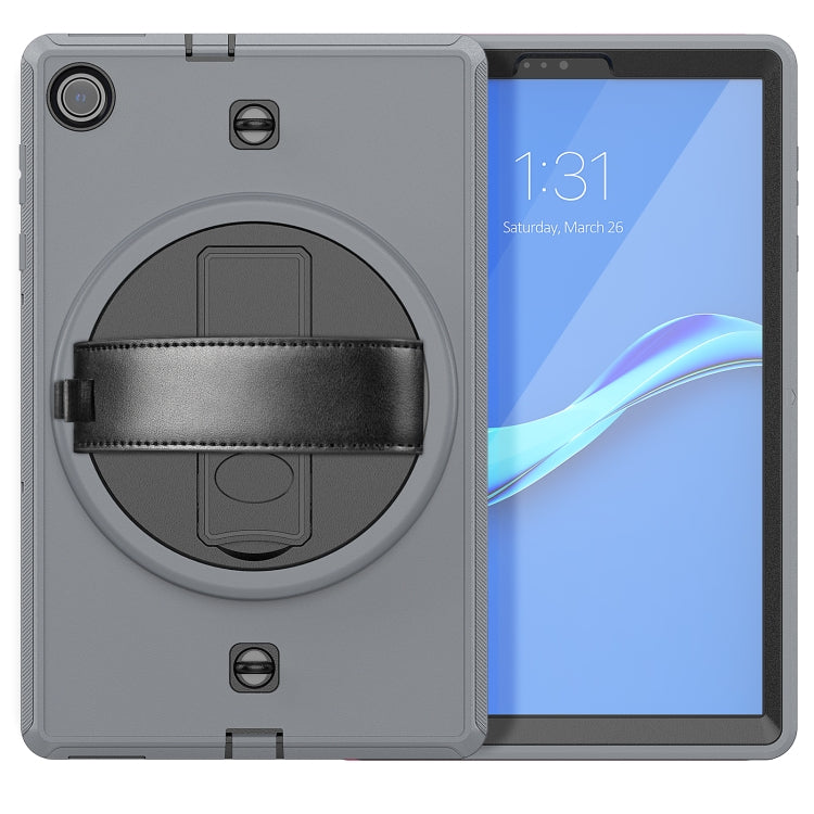 For Lenovo Tab M10 Plus X606F Shockproof TPU + PC Tablet Case with Holder & Pen Slot & Shoulder Strap