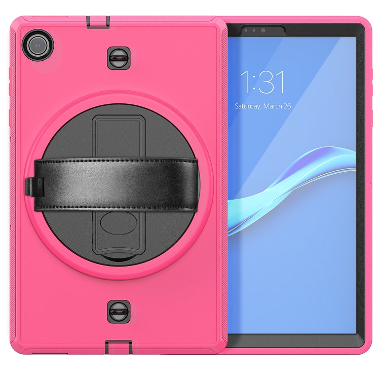 For Lenovo Tab M10 Plus X606F Shockproof TPU + PC Tablet Case with Holder & Pen Slot & Shoulder Strap