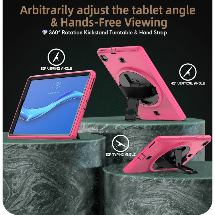 For Lenovo Tab M10 Plus X606F Shockproof TPU + PC Tablet Case with Holder & Pen Slot & Shoulder Strap