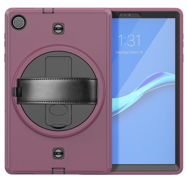 For Lenovo Tab M10 Plus X606F Shockproof TPU + PC Tablet Case with Holder & Pen Slot & Shoulder Strap