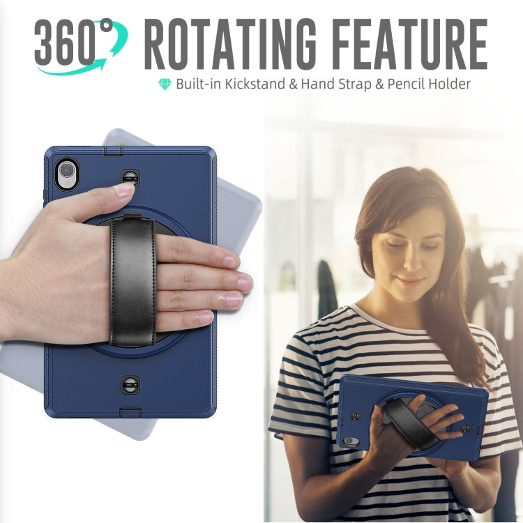 For Lenovo Tab M10 TB-306X Shockproof TPU + PC Tablet Case with Holder & Pen Slot & Shoulder Strap
