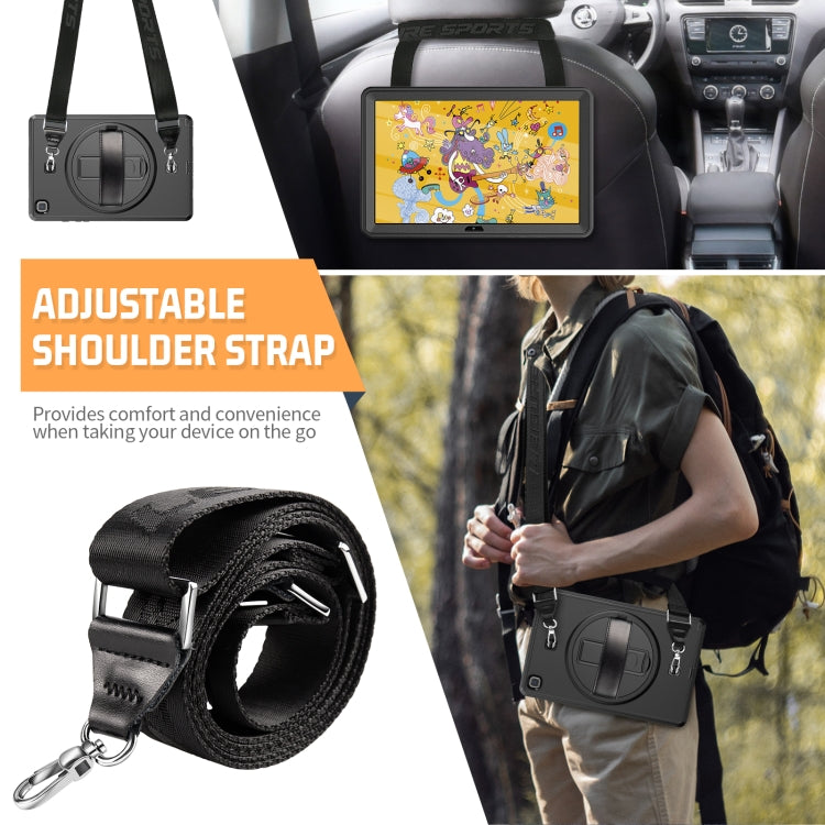 For Samsung Galaxy Tab A7 10.4 T500 / T505 Shockproof TPU + PC Tablet Case with Holder & Pen Slot & Shoulder Strap