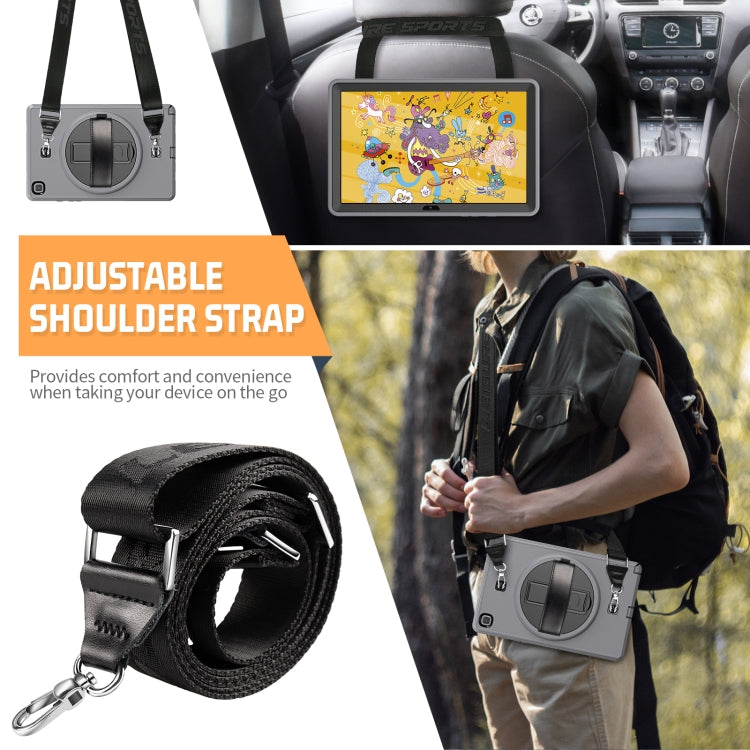 For Samsung Galaxy Tab A7 10.4 T500 / T505 Shockproof TPU + PC Tablet Case with Holder & Pen Slot & Shoulder Strap