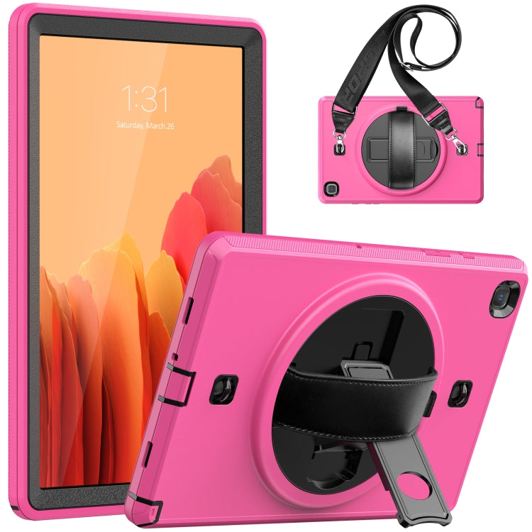 For Samsung Galaxy Tab A7 10.4 T500 / T505 Shockproof TPU + PC Tablet Case with Holder & Pen Slot & Shoulder Strap