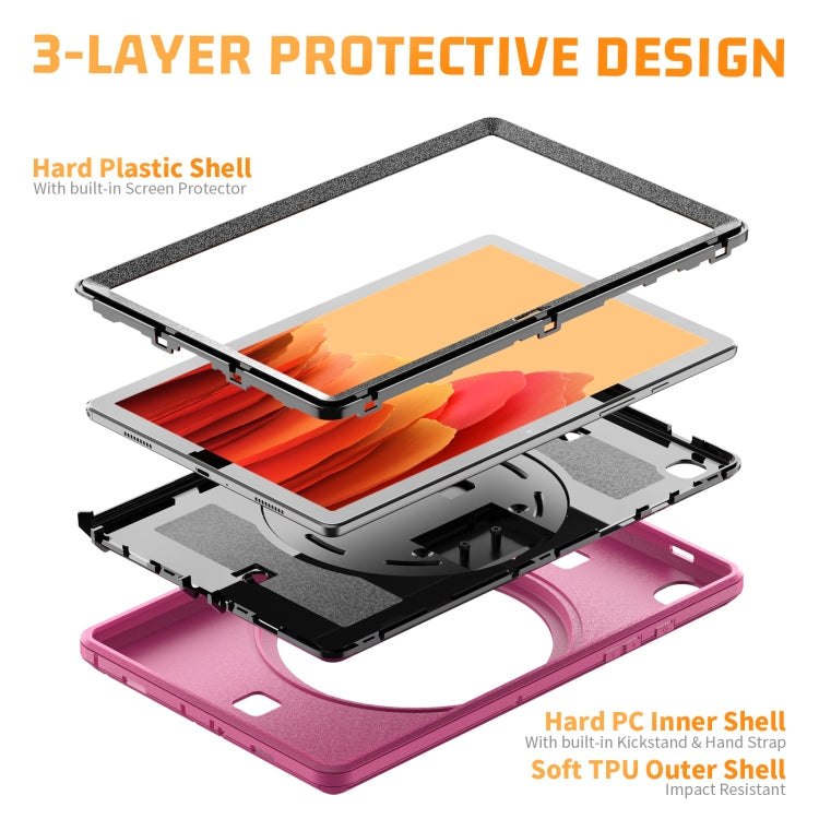 For Samsung Galaxy Tab A7 10.4 T500 / T505 Shockproof TPU + PC Tablet Case with Holder & Pen Slot & Shoulder Strap