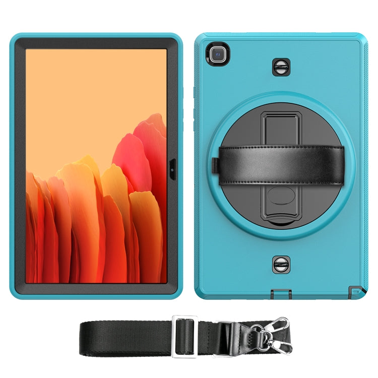 For Samsung Galaxy Tab A7 10.4 T500 / T505 Shockproof TPU + PC Tablet Case with Holder & Pen Slot & Shoulder Strap