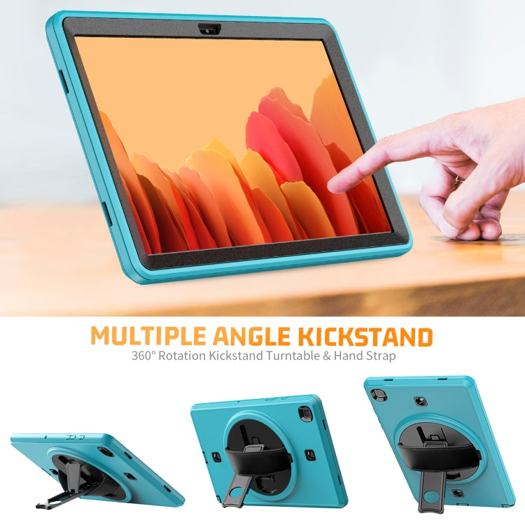 For Samsung Galaxy Tab A7 10.4 T500 / T505 Shockproof TPU + PC Tablet Case with Holder & Pen Slot & Shoulder Strap