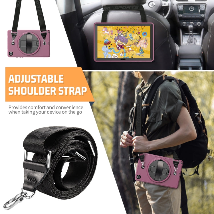 For Samsung Galaxy Tab A7 10.4 T500 / T505 Shockproof TPU + PC Tablet Case with Holder & Pen Slot & Shoulder Strap