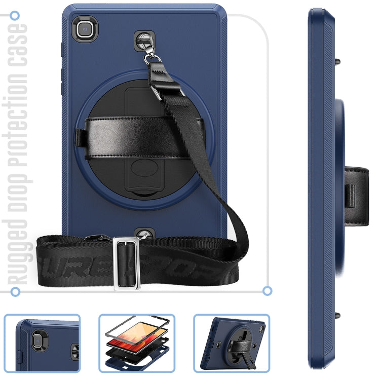 For Samsung Galaxy Tab A7 Lite T220 / T225 Shockproof TPU + PC Tablet Case with Holder & Pen Slot & Shoulder Strap