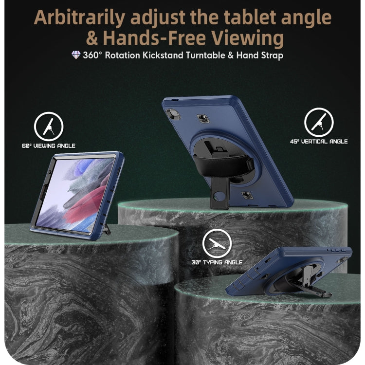 For Samsung Galaxy Tab A7 Lite T220 / T225 Shockproof TPU + PC Tablet Case with Holder & Pen Slot & Shoulder Strap
