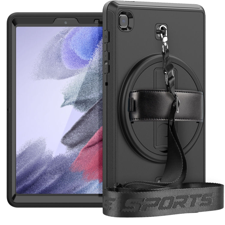 For Samsung Galaxy Tab A7 Lite T220 / T225 Shockproof TPU + PC Tablet Case with Holder & Pen Slot & Shoulder Strap
