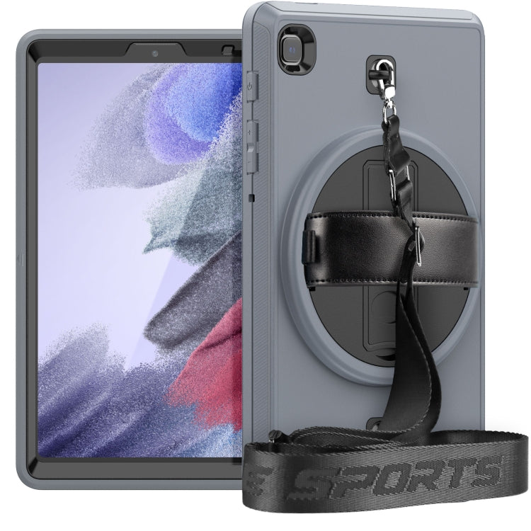 For Samsung Galaxy Tab A7 Lite T220 / T225 Shockproof TPU + PC Tablet Case with Holder & Pen Slot & Shoulder Strap
