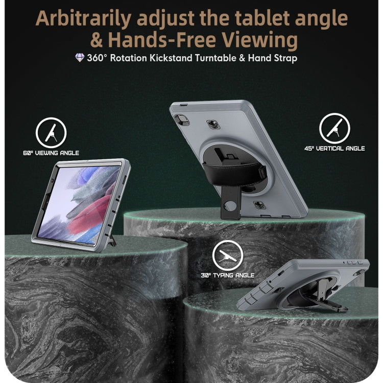 For Samsung Galaxy Tab A7 Lite T220 / T225 Shockproof TPU + PC Tablet Case with Holder & Pen Slot & Shoulder Strap