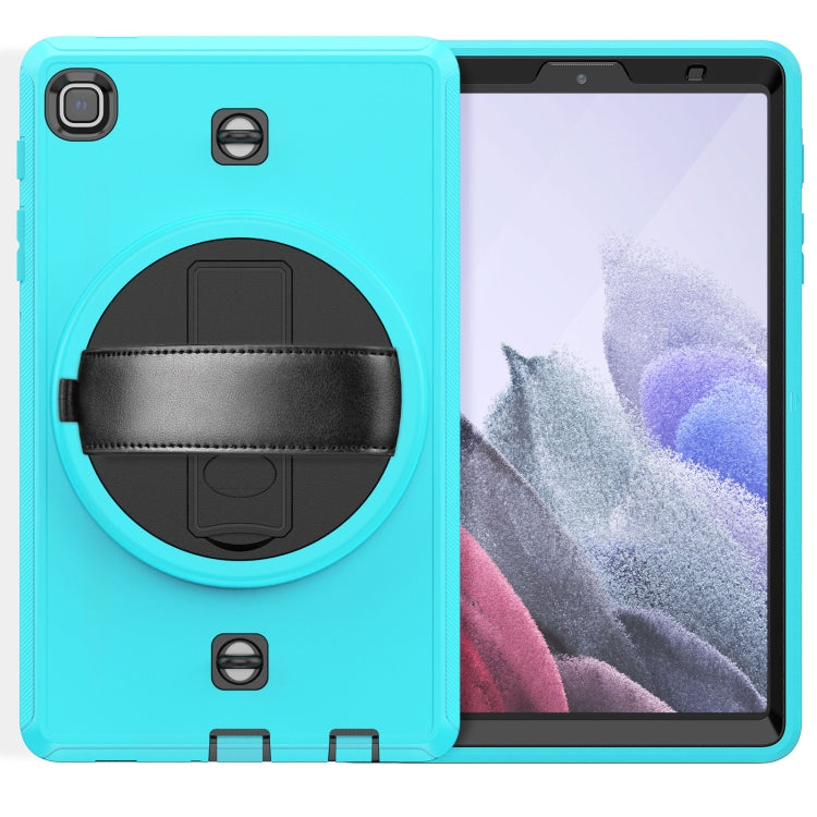 For Samsung Galaxy Tab A7 Lite T220 / T225 Shockproof TPU + PC Tablet Case with Holder & Pen Slot & Shoulder Strap
