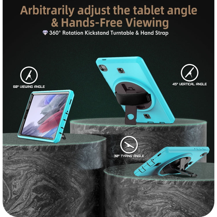 For Samsung Galaxy Tab A7 Lite T220 / T225 Shockproof TPU + PC Tablet Case with Holder & Pen Slot & Shoulder Strap