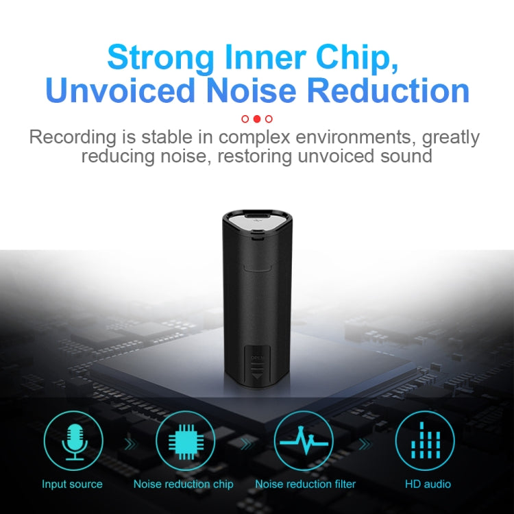 Q51 Intelligent HD Noise Reduction Remote Voice Control Recorder, Capacity:32GB(Black)