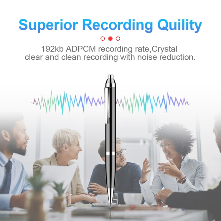 Q90 Intelligent HD Digital Noise Reduction Recording Pen, Capacity:32GB(Black)