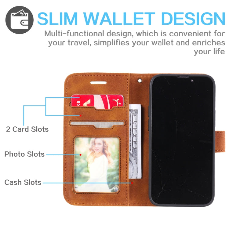 For iPhone 13 mini Skin Feel Anti-theft Brush Horizontal Flip Leather Phone Case For iPhone13 mini